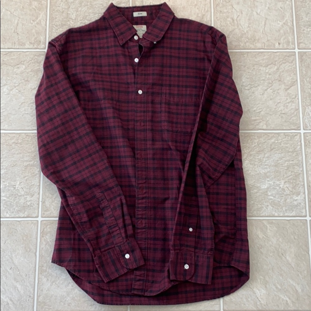 J Crew Plaid Button Down
